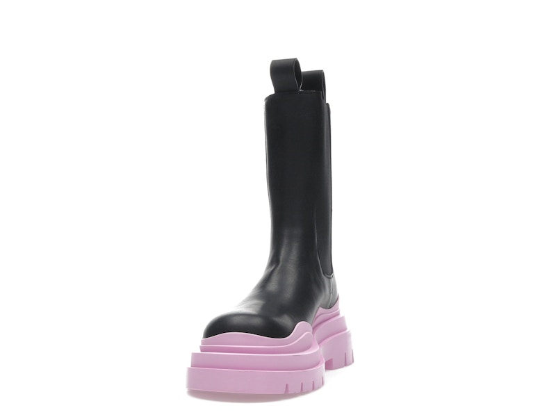Bottega Veneta Tire Chelsea Boot Black Gloss (Women's)
