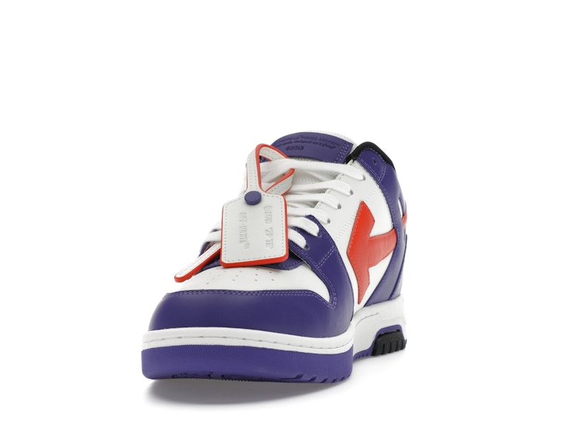 OFF-WHITE Out Of Office OOO Low Tops White Purple Orange