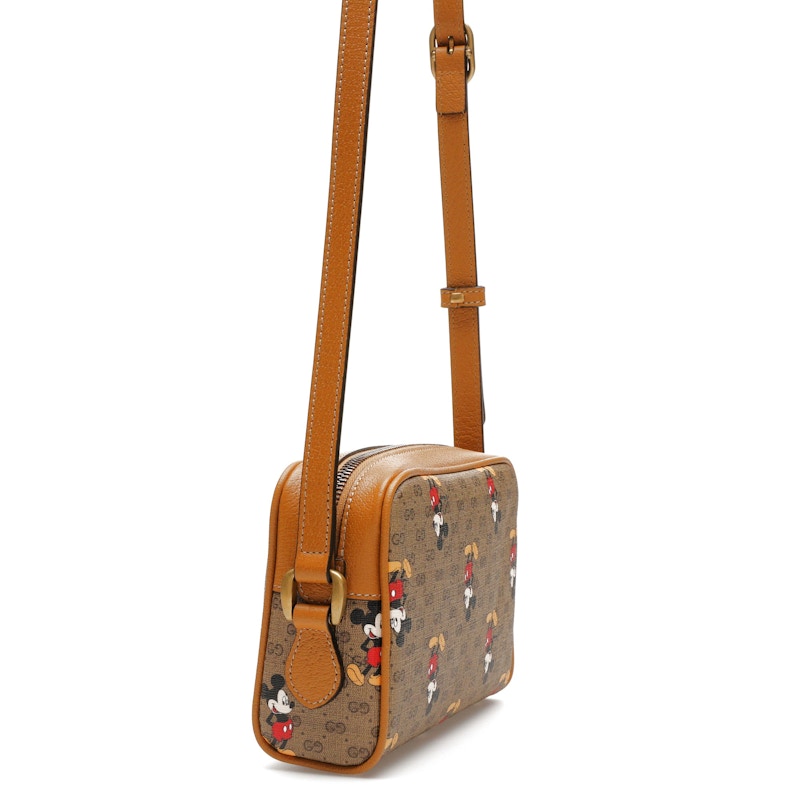 Gucci x Disney Mickey Mouse Crossbody Bag Brown