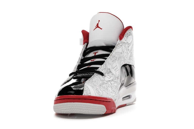Jordan Dub Zero White Varsity Red