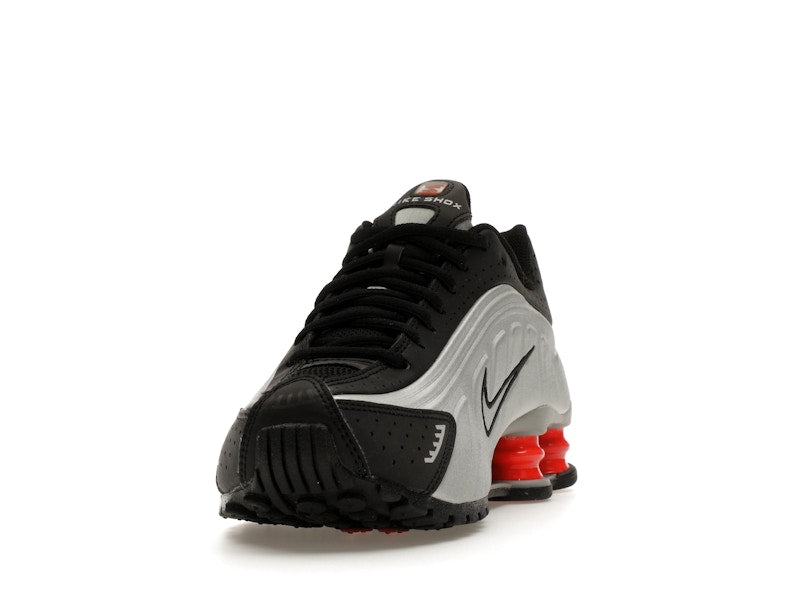 Nike Shox R4 Metallic Silver Black Picante Red (GS)