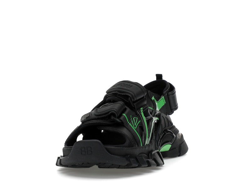Balenciaga Track Sandal Black/Fluo Green