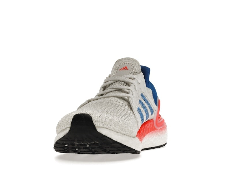 adidas Ultra Boost 20 White Glory Blue Solar Red