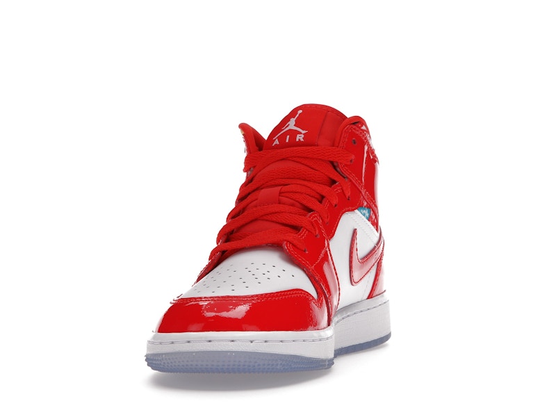 Jordan 1 Mid Barcelona Sweater Red Patent (GS)