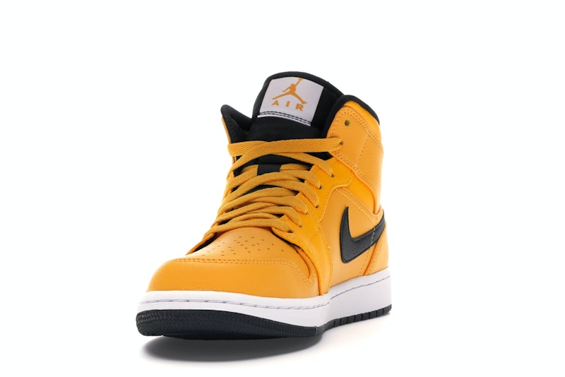 Jordan 1 Mid University Gold Black