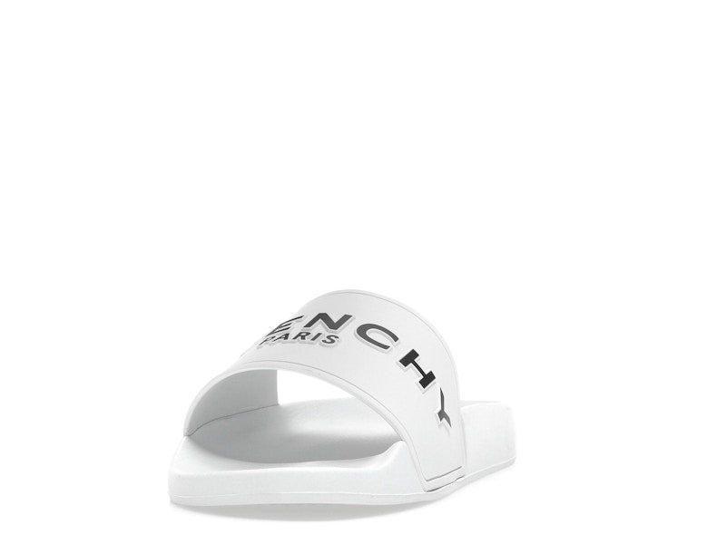 Givenchy Paris Flat Sandals White Black