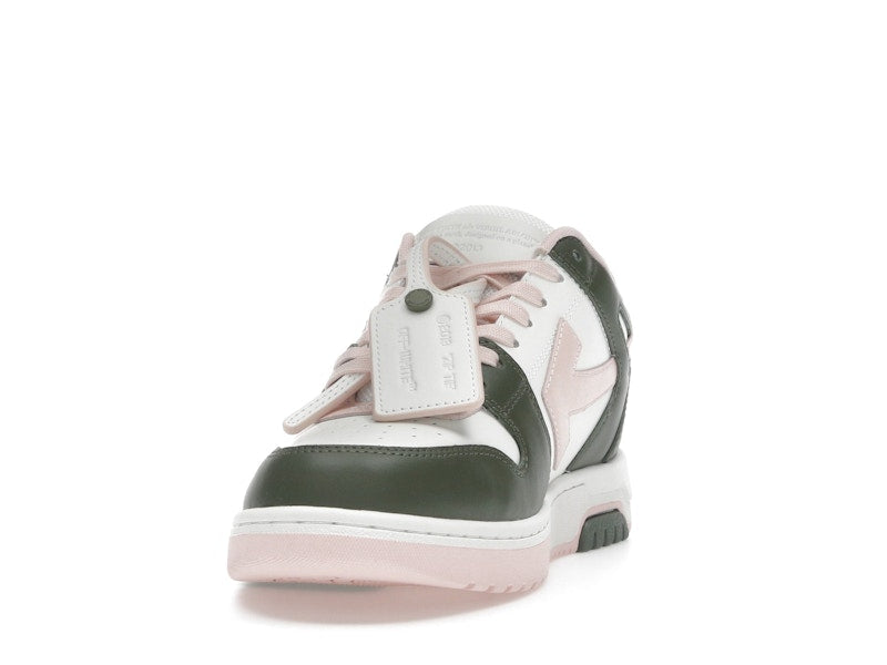 OFF-WHITE Out Of Office OOO Low Tops White Green Pink (Women's)