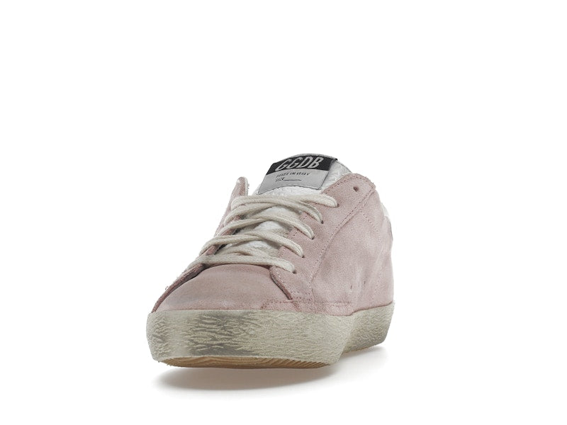 Golden Goose Super Star Pink Suede White