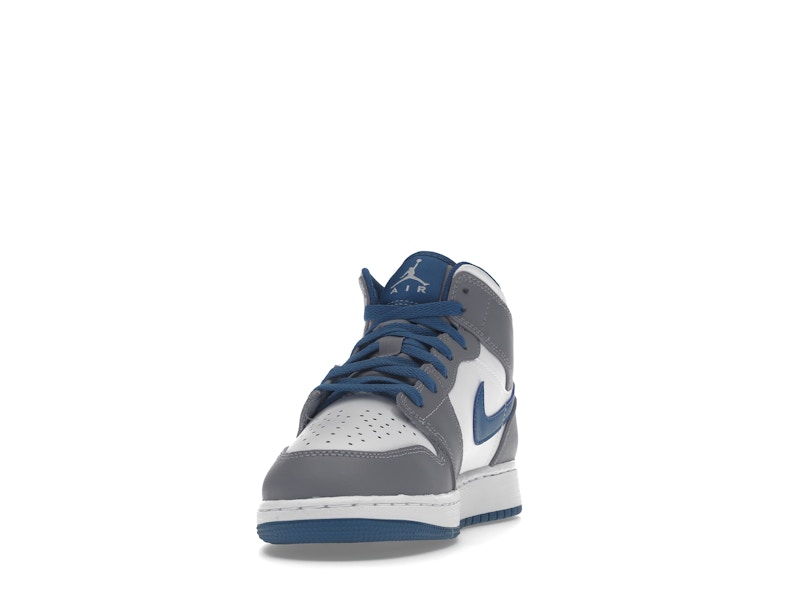 Jordan 1 Mid True Blue Cement (GS)
