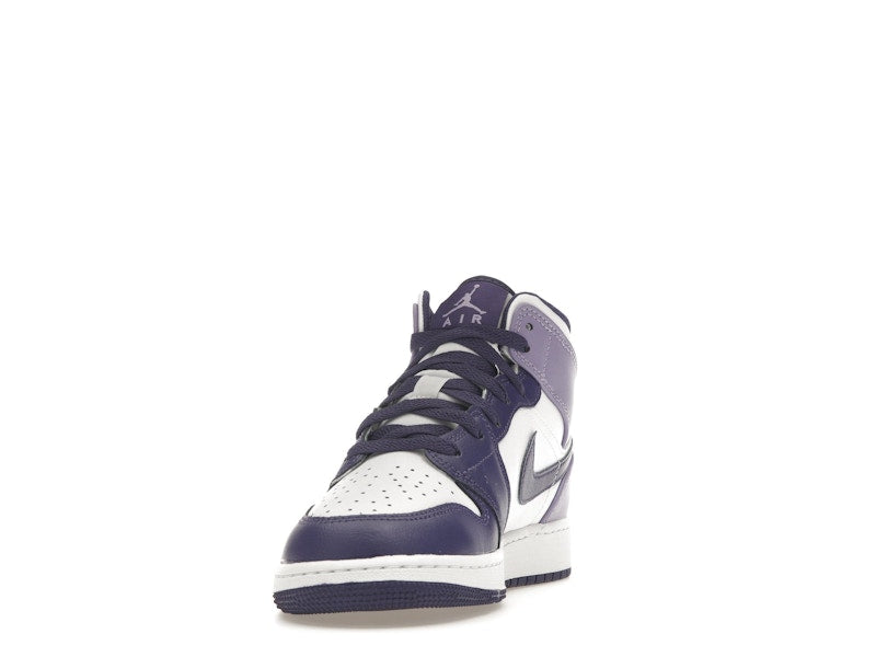 Jordan 1 Mid White Sky J Purple (GS)