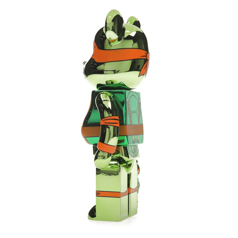 Bearbrick x Teenage Mutant Ninja Turtles Michelangelo 100% & 400% Set