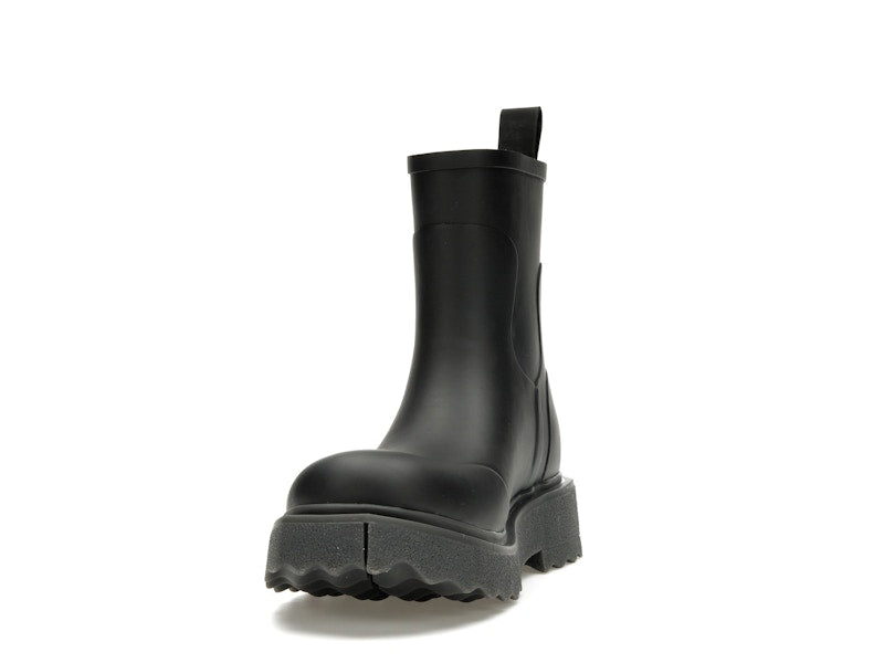 OFF-WHITE Rubber Rain Boot Black