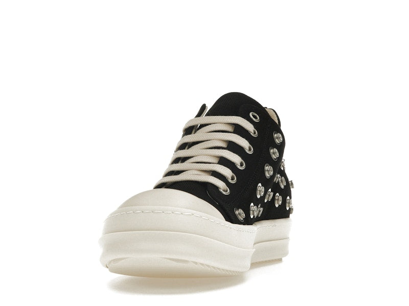 Rick Owens DRKSHDW Low Sneaks Eyelet Black Milk