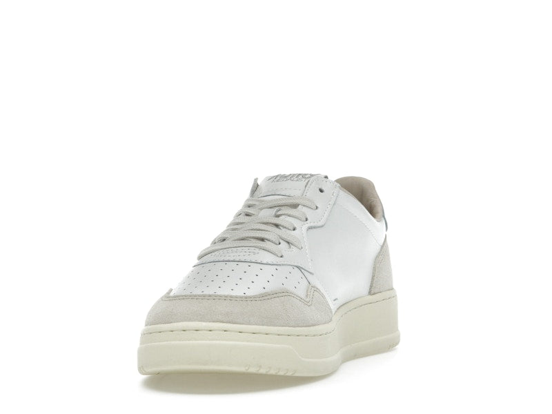 Autry Medalist Leather Low White Silver Blue