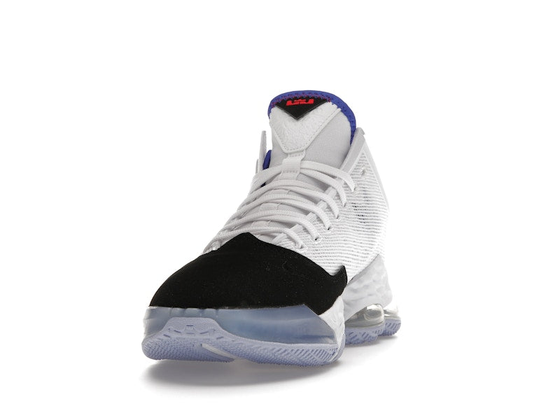 Nike LeBron 19 Low White Medium Blue Siren Red Black