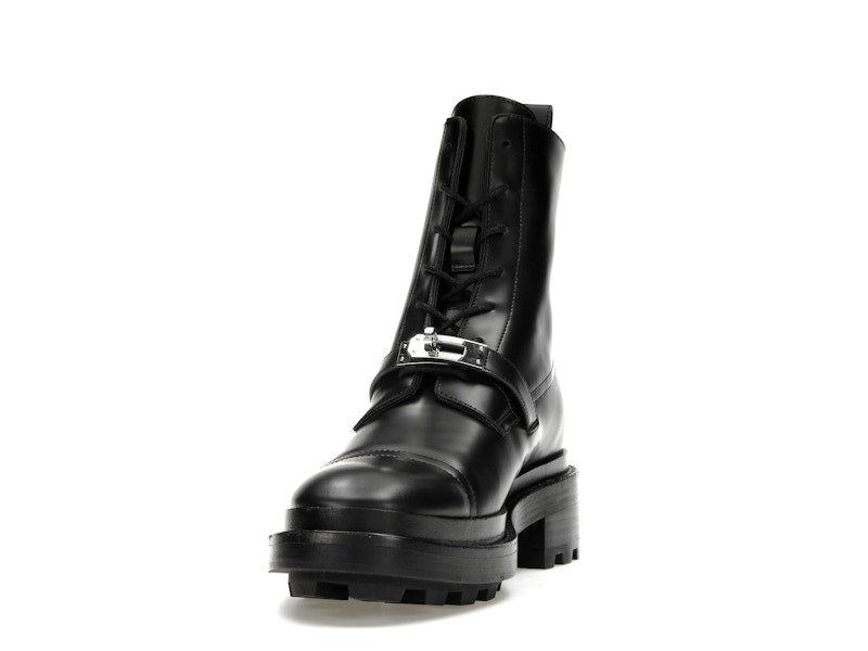 Hermes Funk Ankle Boot Noir Calfskin Leather