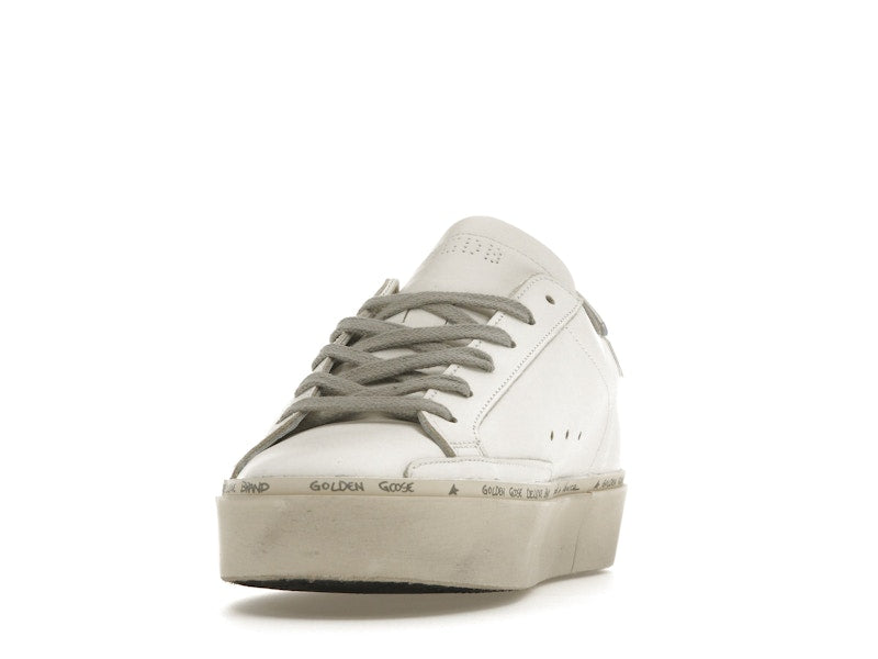 Golden Goose Hi Star White Glitter Star Mirror Heel (Women's)
