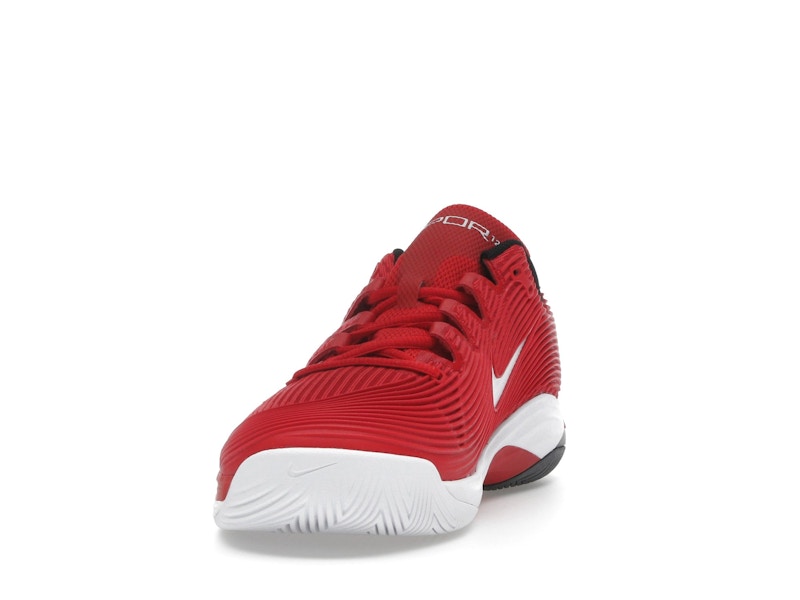Nike Court Air Zoom Vapor 12 HC University Red Black Gym Red White