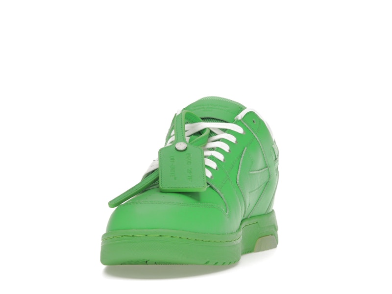 OFF-WHITE Out Of Office OOO Low Tops Green White