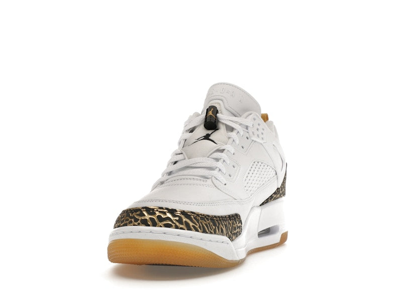 Jordan Spizike Low White Metallic Gold