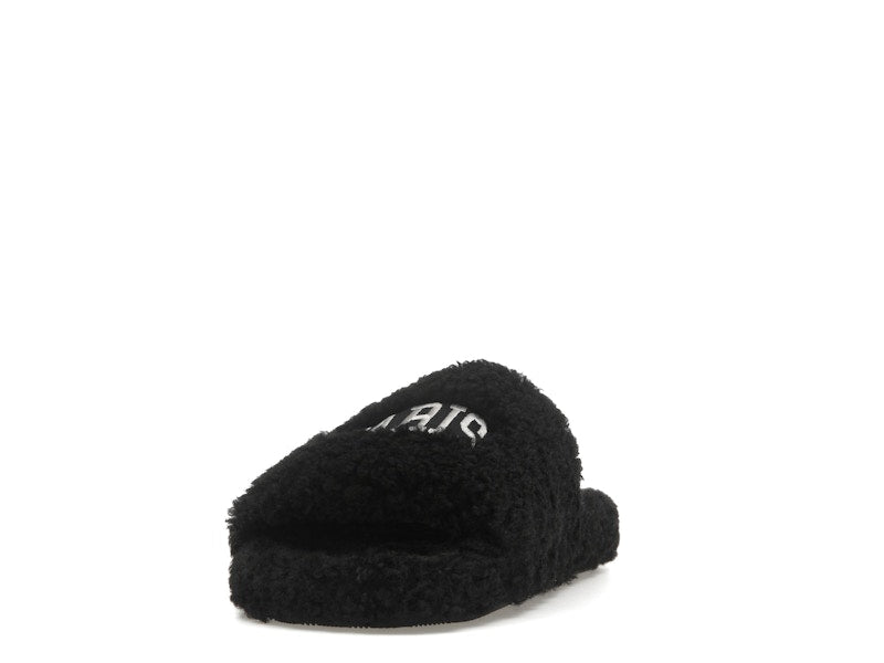 Balenciaga Paris Furry Slide Black (Women's)