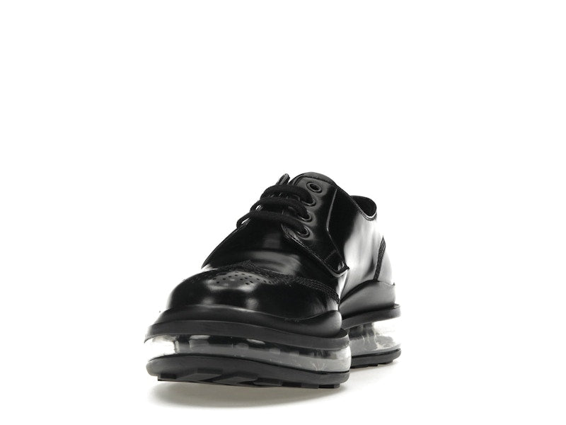 Prada Lace-Up Derby Black Brushed Leather