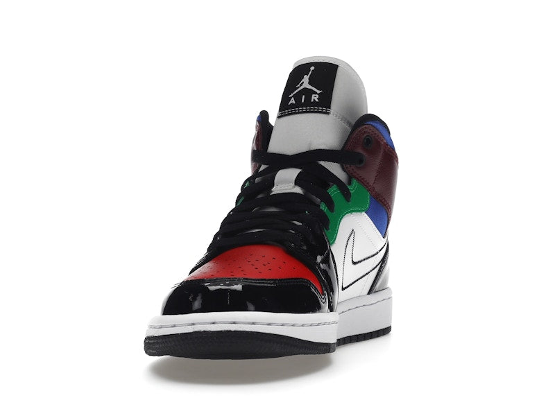Jordan 1 Mid SE Black White Multi-Color (Women's)