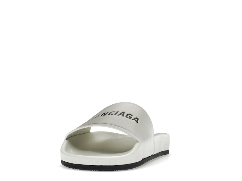 Balenciaga Pool Slide White Black (Women's)