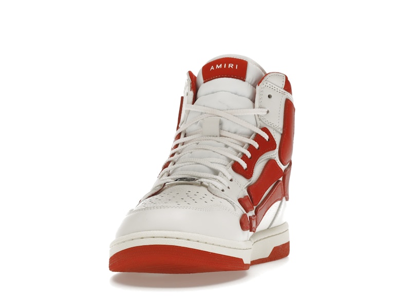 AMIRI Skel Panelled High Top White Red