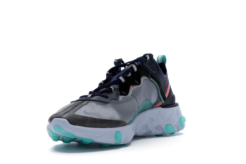 Nike React Element 87 Black Neptune Green