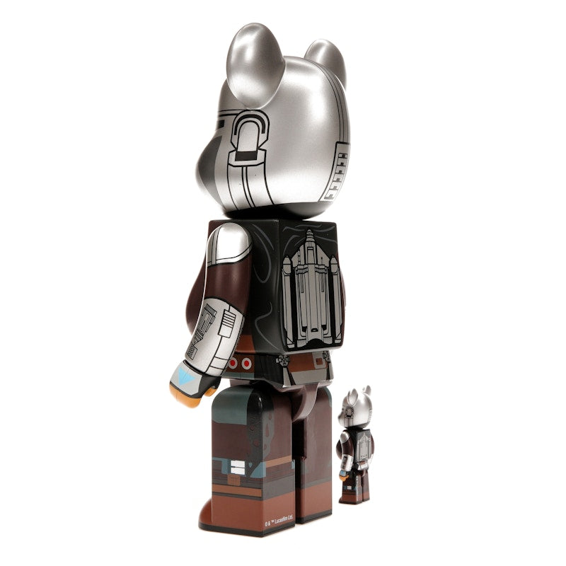 Bearbrick x Star Wars The Mandalorian Beskar Armor 100% & 400% Set
