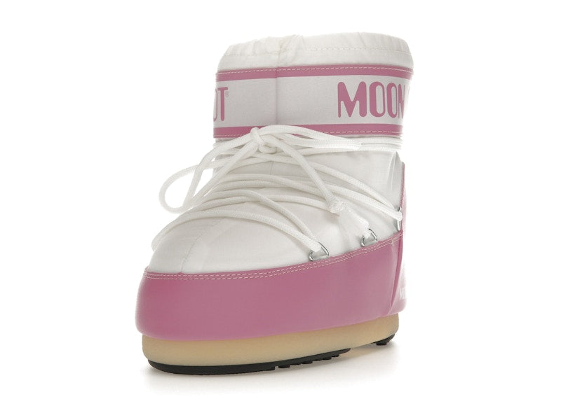 Moon Boot Icon Nylon Low Boot Pink White