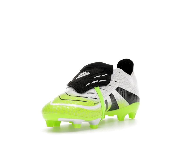 adidas Predator League Fold-Over Tongue FG/MG Cloud White Core Black Lucid Lemon