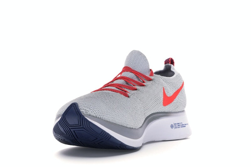 Nike Zoom Fly Flyknit Pure Platinum Bright Crimson