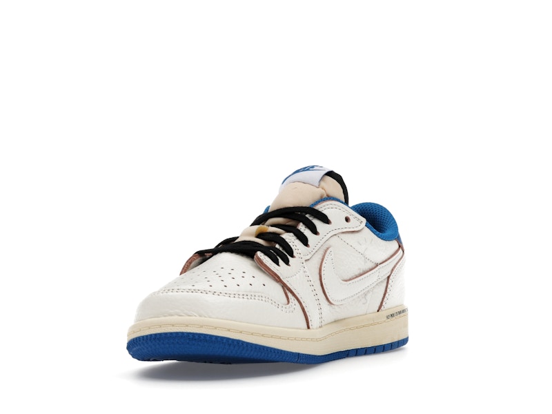 Jordan 1 Retro Low OG SP Fragment x Travis Scott Sail Military Blue (PS)