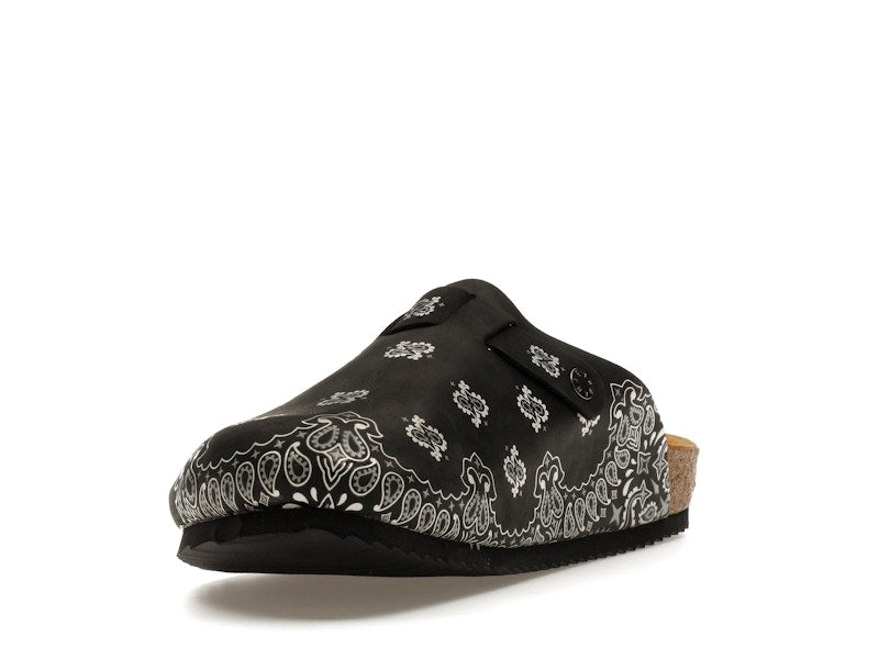 Bravest Studios Suede Paisley Clogs Black