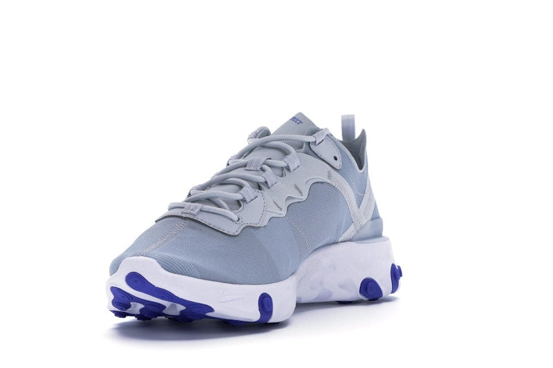 Nike React Element 55 Pure Platinum Racer Blue