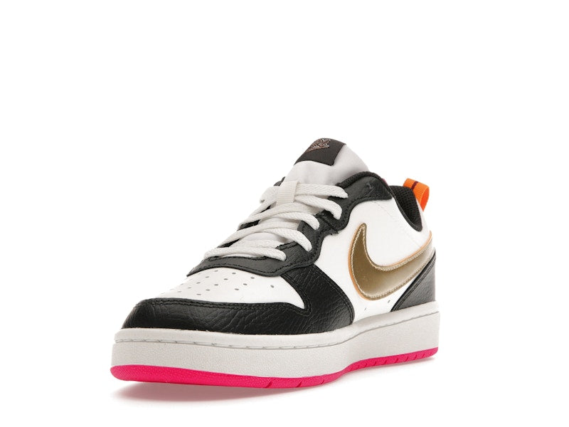 Nike Court Borough Low 2 Off Noir Pink Prime (GS)