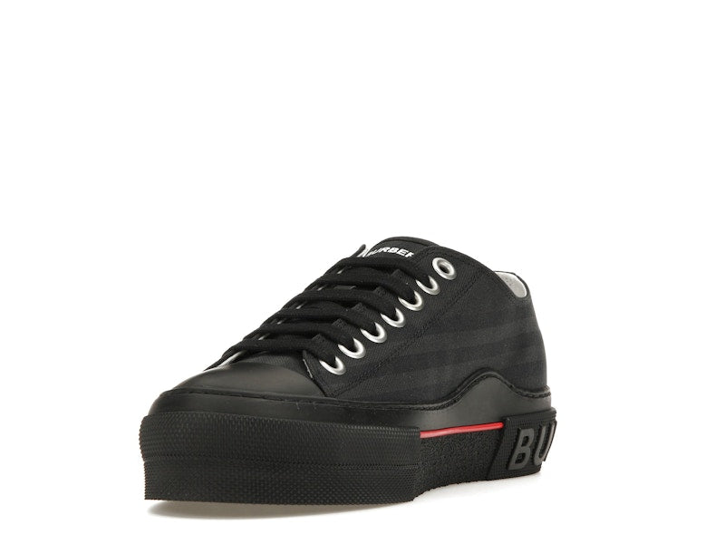Burberry Vintage Check Canvas Low-Top Sneaker Dark Charcoal