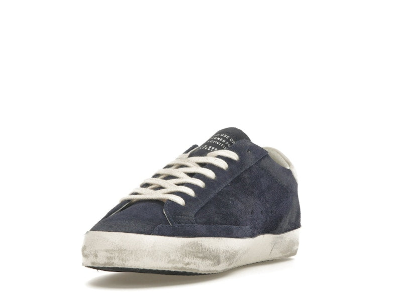 Golden Goose Super-Star Navy Suede White