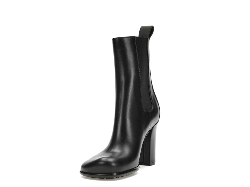 Bottega Veneta Storm Moulded Toe Leather Chelsea Boot Black (Women's)