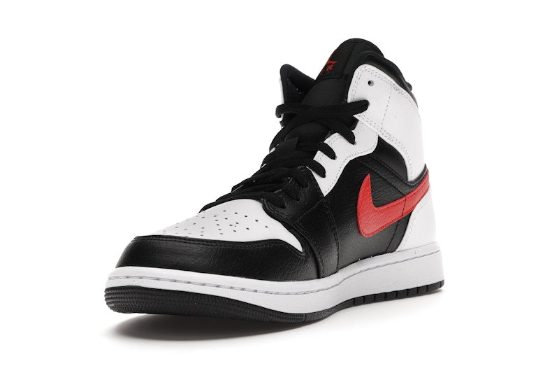 Jordan 1 Mid Black Chile Red White