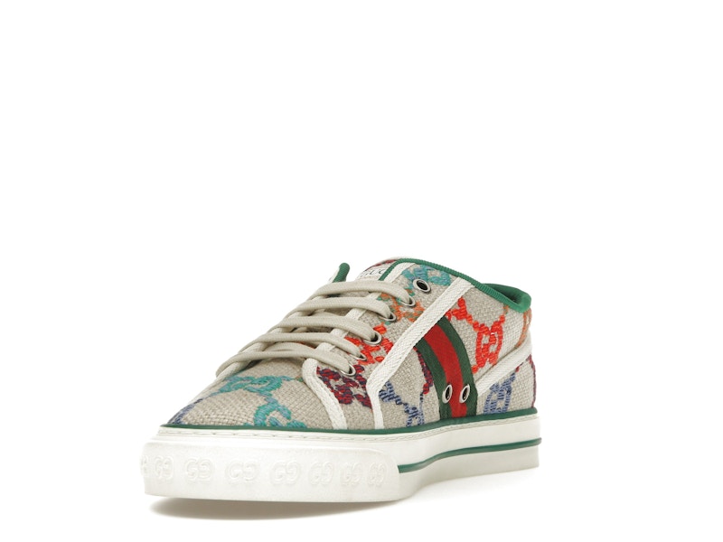 Gucci Tennis 1977 GG Logo White Multi
