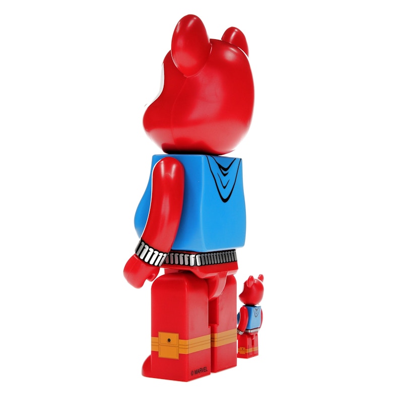 Bearbrick x Marvel Spider-Man Scarlet Spider 100% & 400% Set