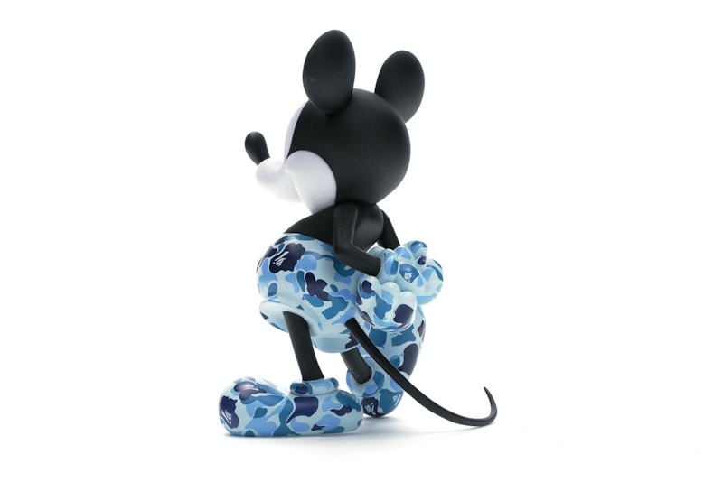 BAPE x Mickey Mouse 90th Anniversary Figure Blue Camo
