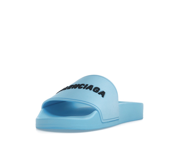 Balenciaga Pool Slide Blue Sky (Womens)