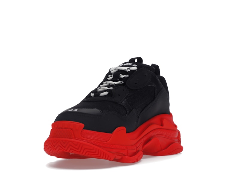 Balenciaga Triple S Black Red Sole