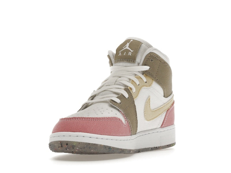 Jordan 1 Mid SE Pastel Vivid Green Grind (GS)