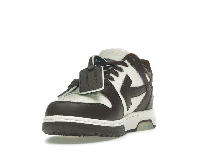OFF-WHITE Out Of Office "OOO" Low Tops Chocolate Cream