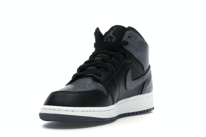 Jordan 1 Mid Black Dark Grey (GS)